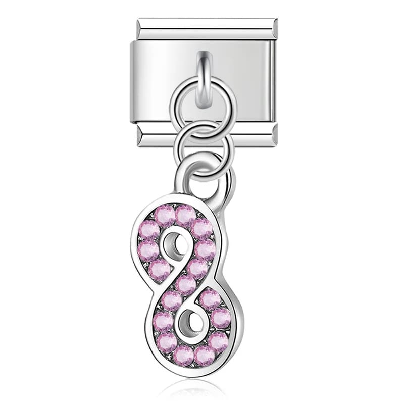 Charm Pendant Símbolo Infinito Rosa®