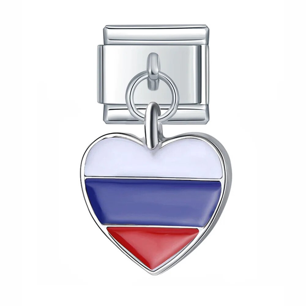 Charm Pendant Bandeira Países Lovers®