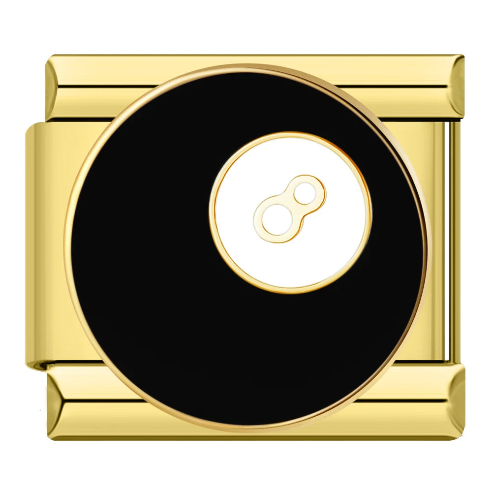 Charm 8 Ball Gold