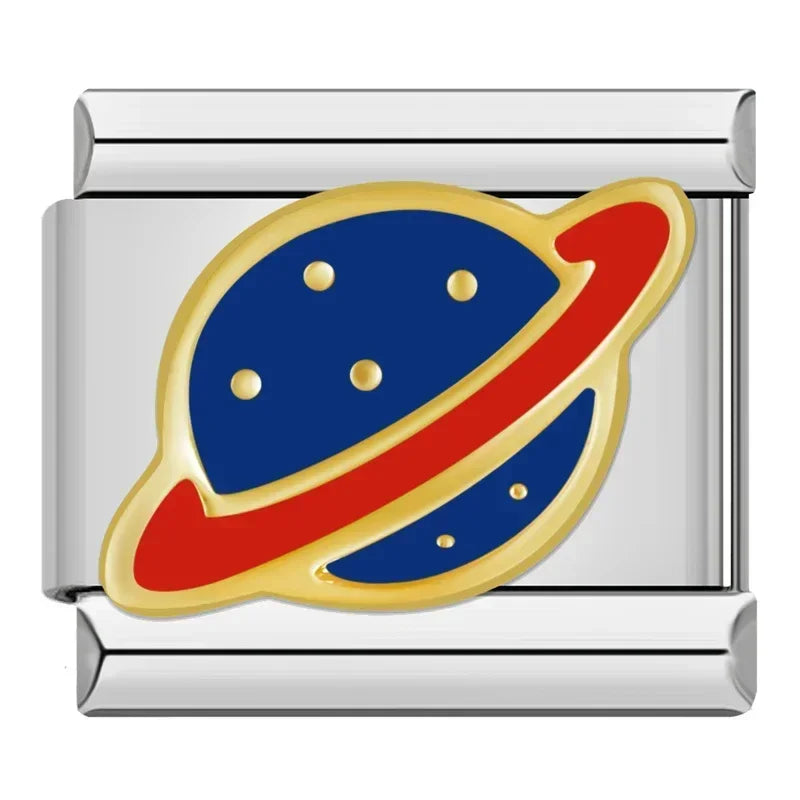 Charm Estrelas e Planetas Prata