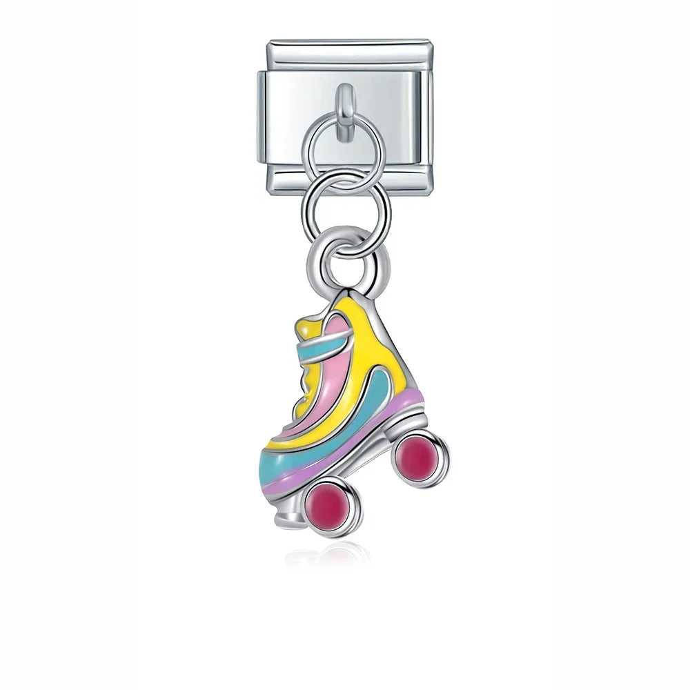 Charm Pendant Patins Prata