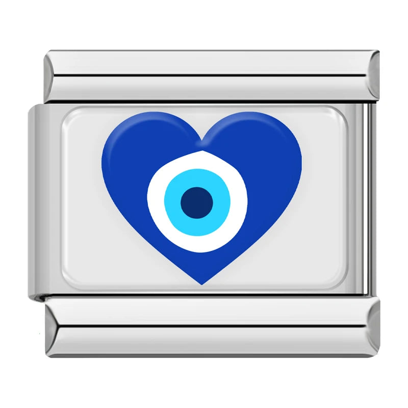 Charm Olhos Azuis Prata