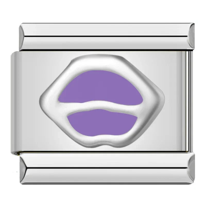 Charms Amantes do Roxo Prata