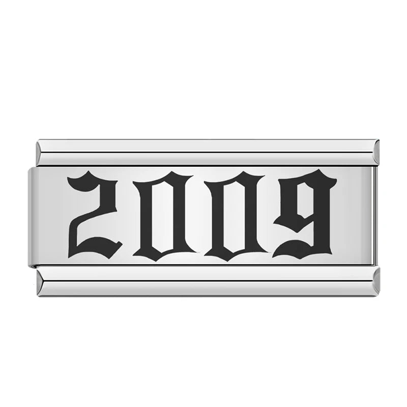 Charms Ano de Nascimento 1980 a 2024 Prata