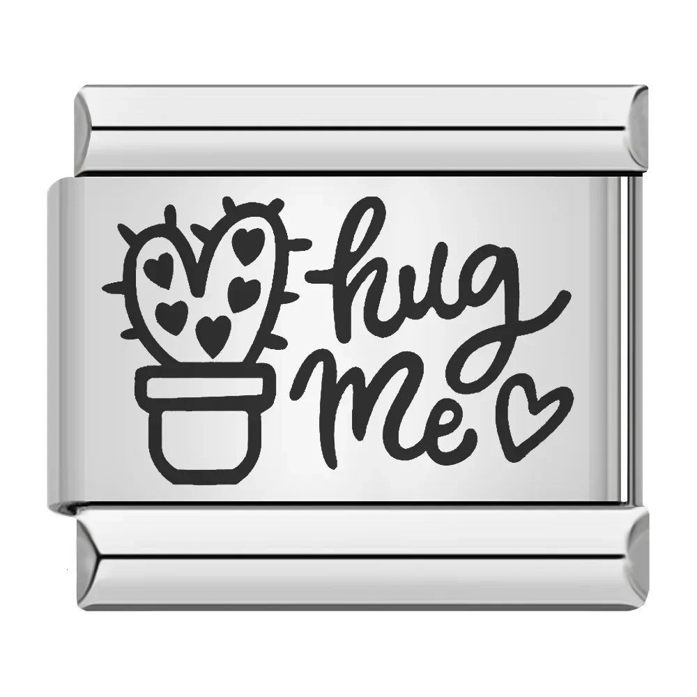 Charm Hug Me (Me Abrace) Espinhos Prata