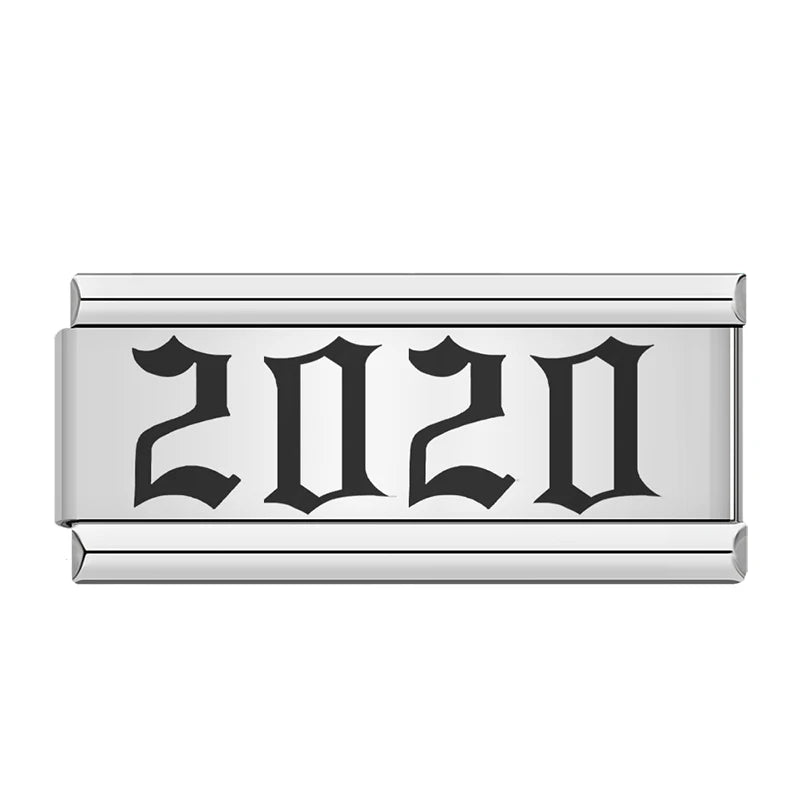 Charms Ano de Nascimento 1980 a 2024 Prata