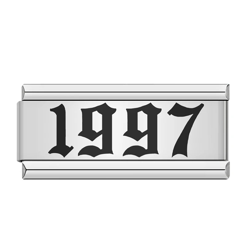 Charms Ano de Nascimento 1980 a 2024 Prata