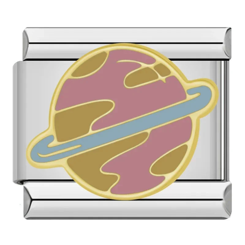 Charm Estrelas e Planetas Prata