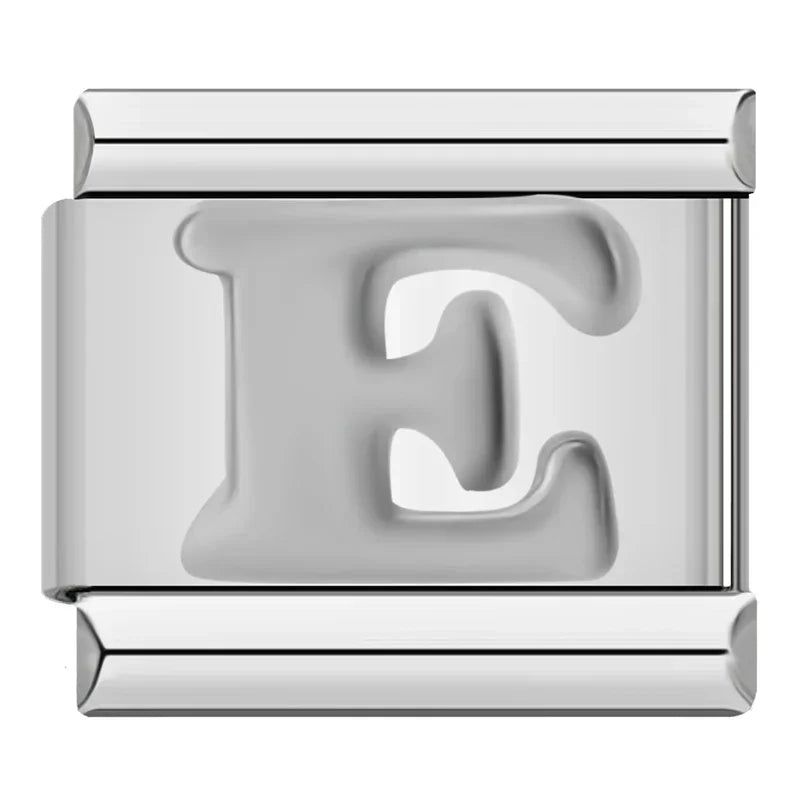 Charms Letras Prata de A Até Z Prata