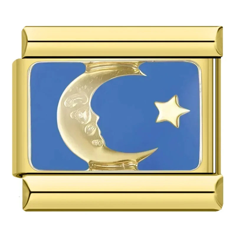 Charm Lua e Estrela Gold