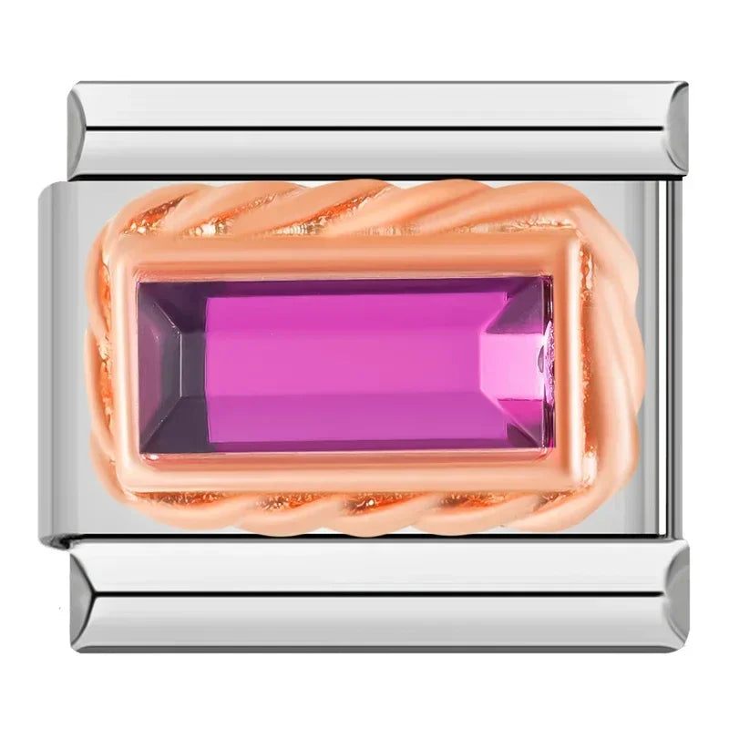 Charms Amantes do Roxo Prata