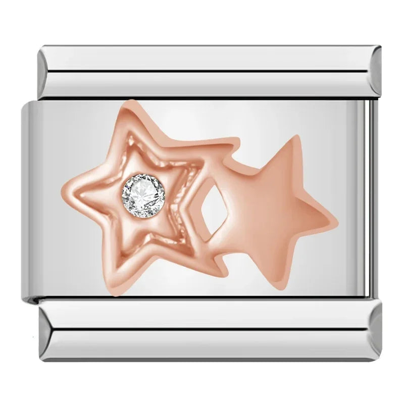 Charm Estrelas e Planetas Prata