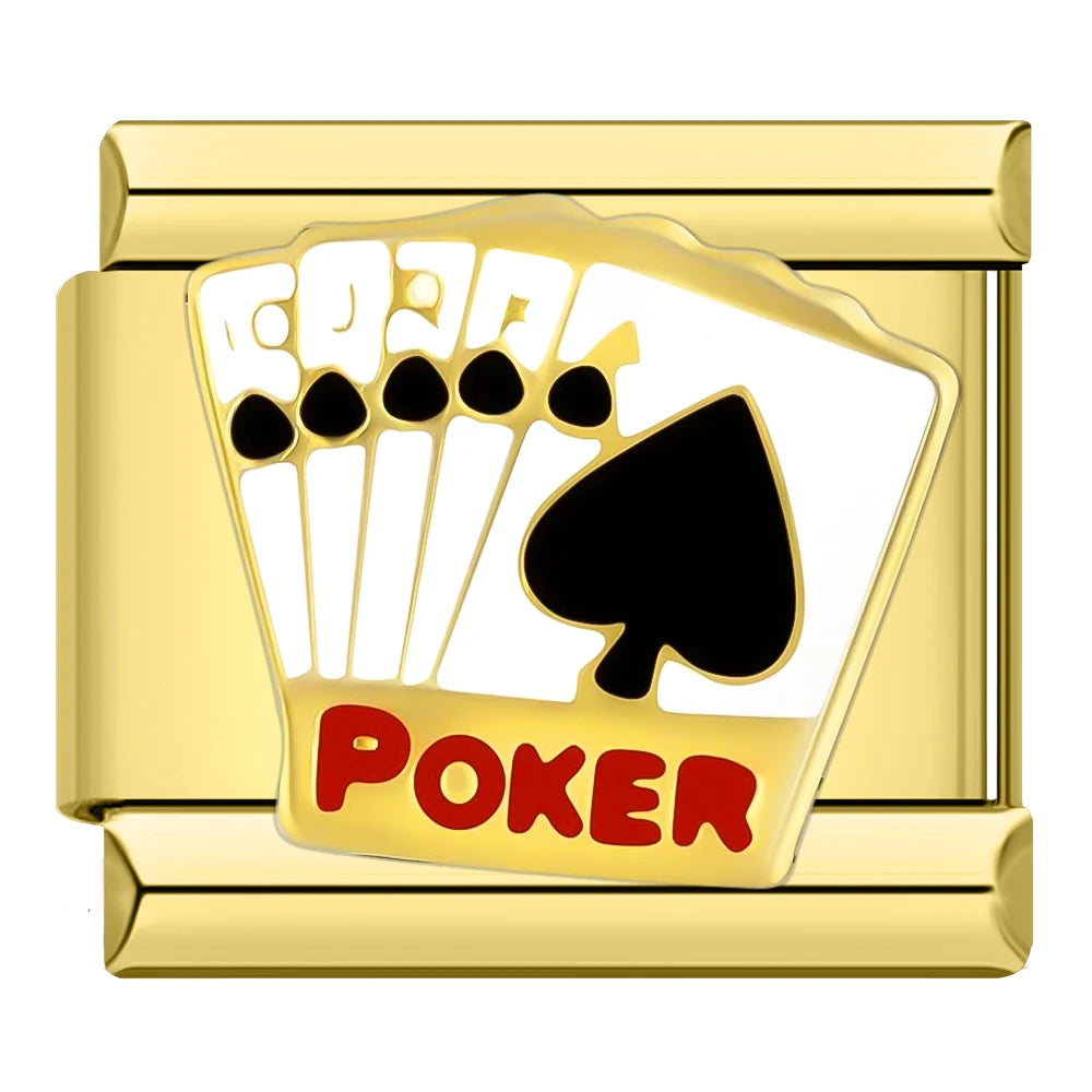 Charm Cartas Poker Gold