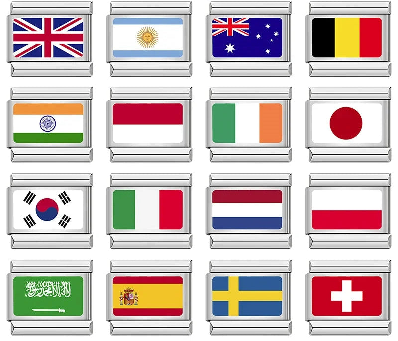 Charms Países do Mundo Prata