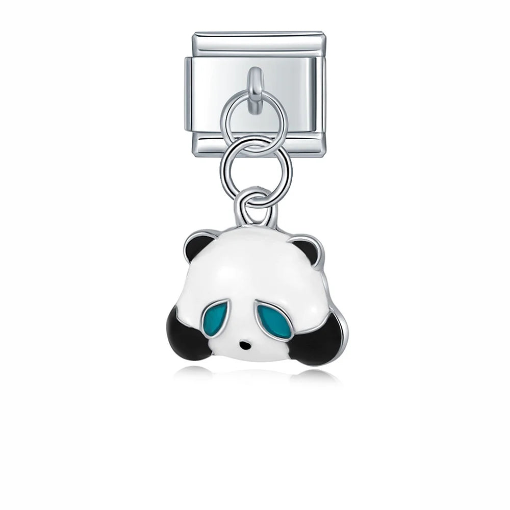 Charm Pendant Panda Prata