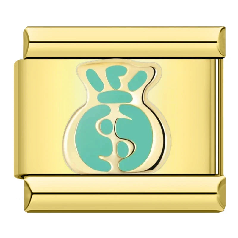 Charm Saco de Dinheiro Gold