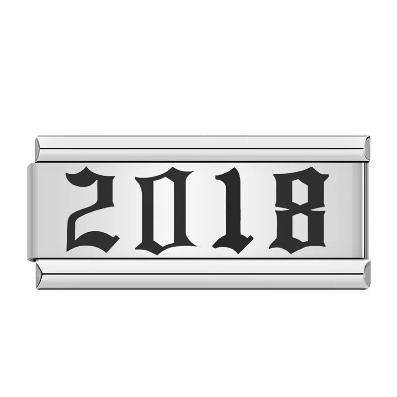 Charms Ano de Nascimento 1980 a 2024 Prata