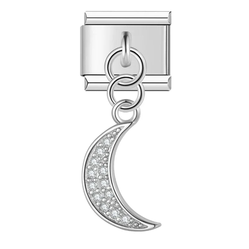 Charms Pendant Mar e Céu Prata e Gold