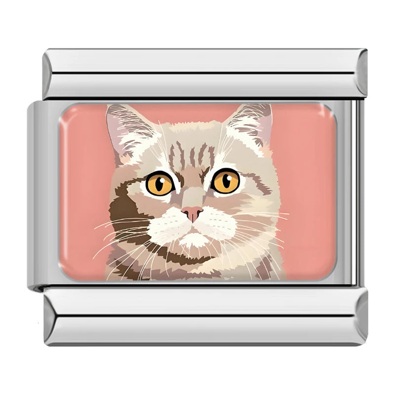 Charms Gatos e Cachorros 1 Prata