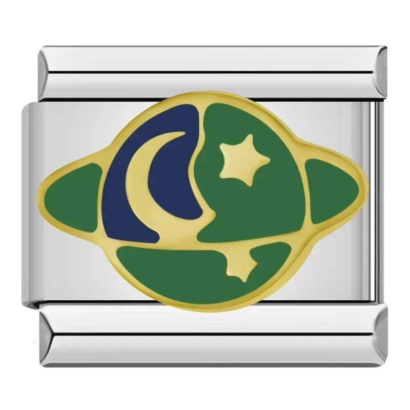 Charm Estrelas e Planetas Prata