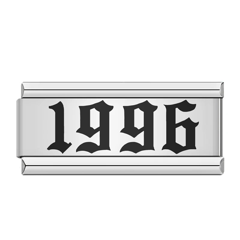 Charms Ano de Nascimento 1980 a 2024 Prata