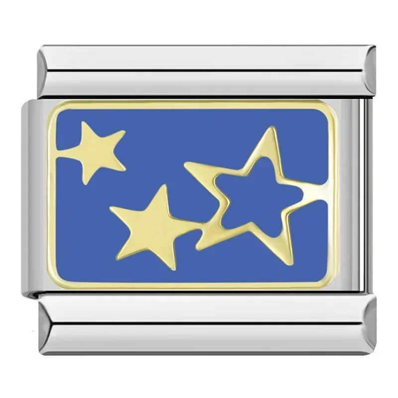 Charm Estrelas e Planetas Prata