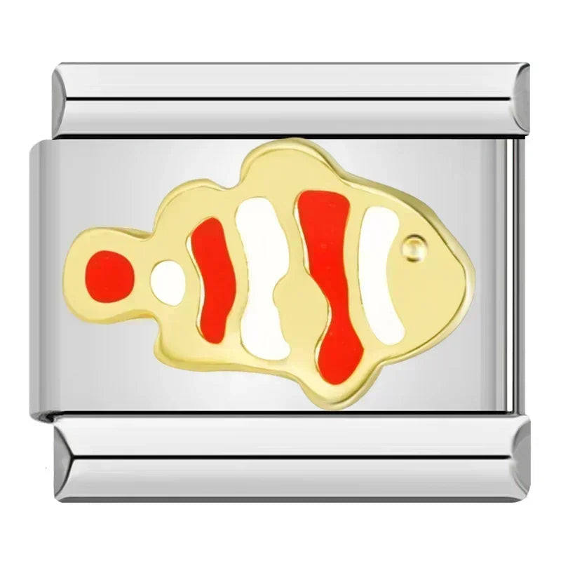 Charm Peixe Nemo Prata