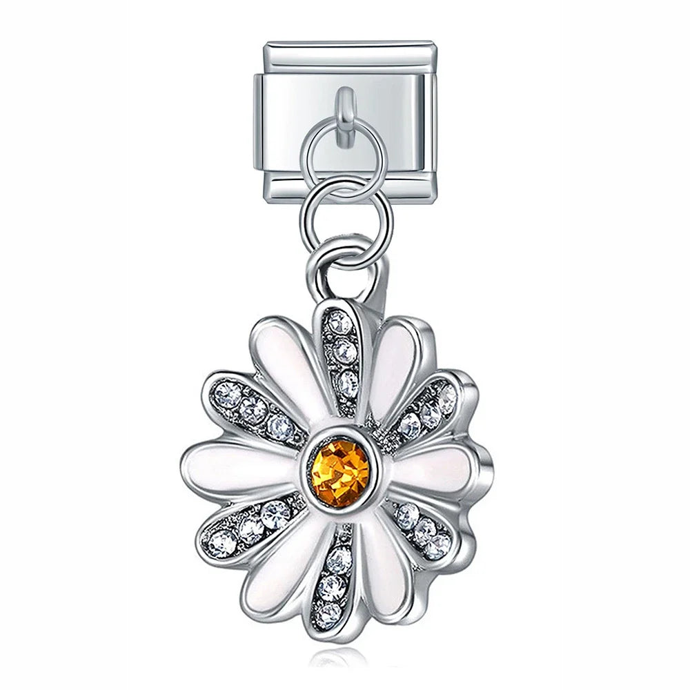Charm Pendant Flor Boreal Prata