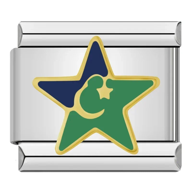 Charm Estrelas e Planetas Prata