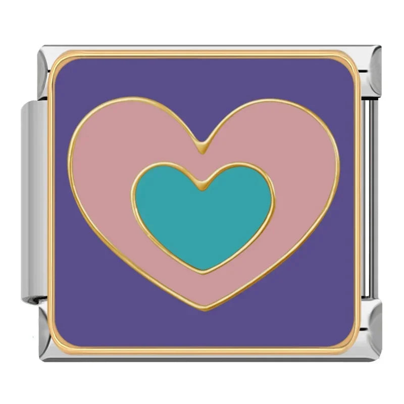 Charms Amantes do Roxo Prata