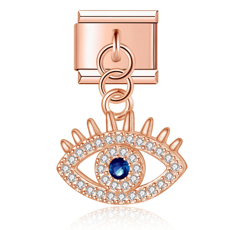 Charms Pendant Olhos (Gold, Prata e Rose)