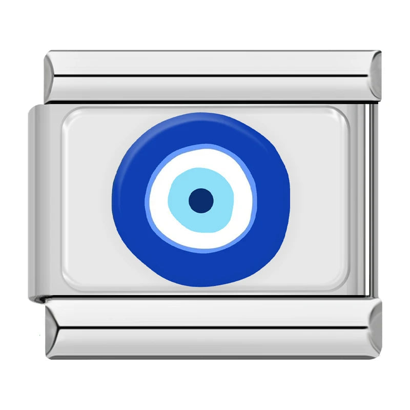 Charm Olhos Azuis Prata