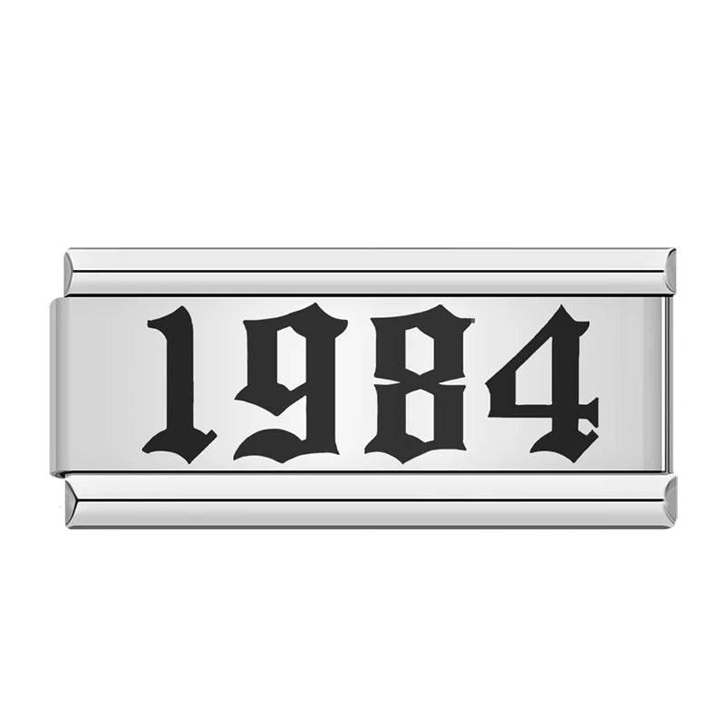 Charms Ano de Nascimento 1980 a 2024 Prata