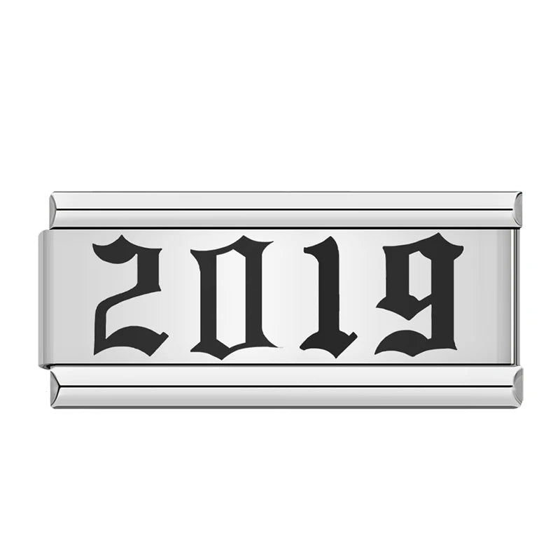 Charms Ano de Nascimento 1980 a 2024 Prata
