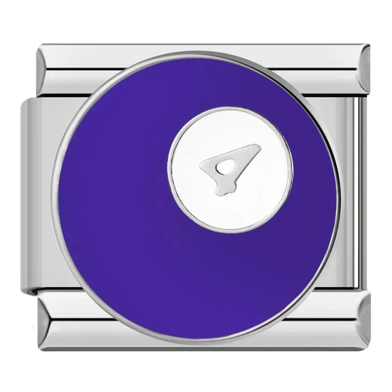 Charms Amantes do Roxo Prata