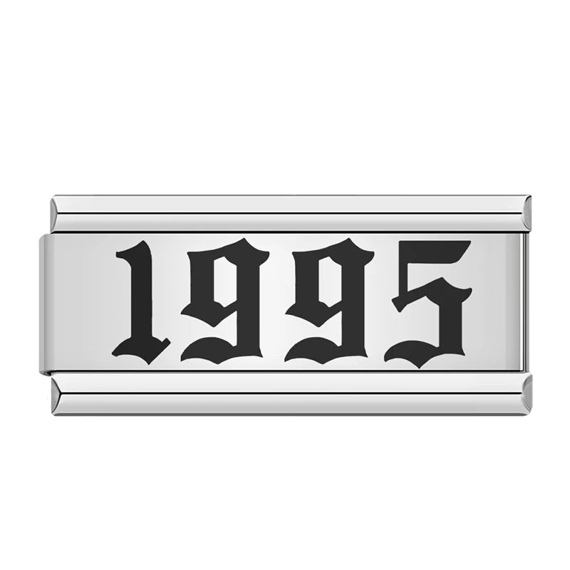 Charms Ano de Nascimento 1980 a 2024 Prata