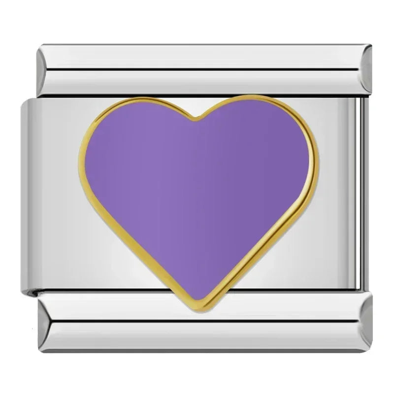 Charms Amantes do Roxo Prata