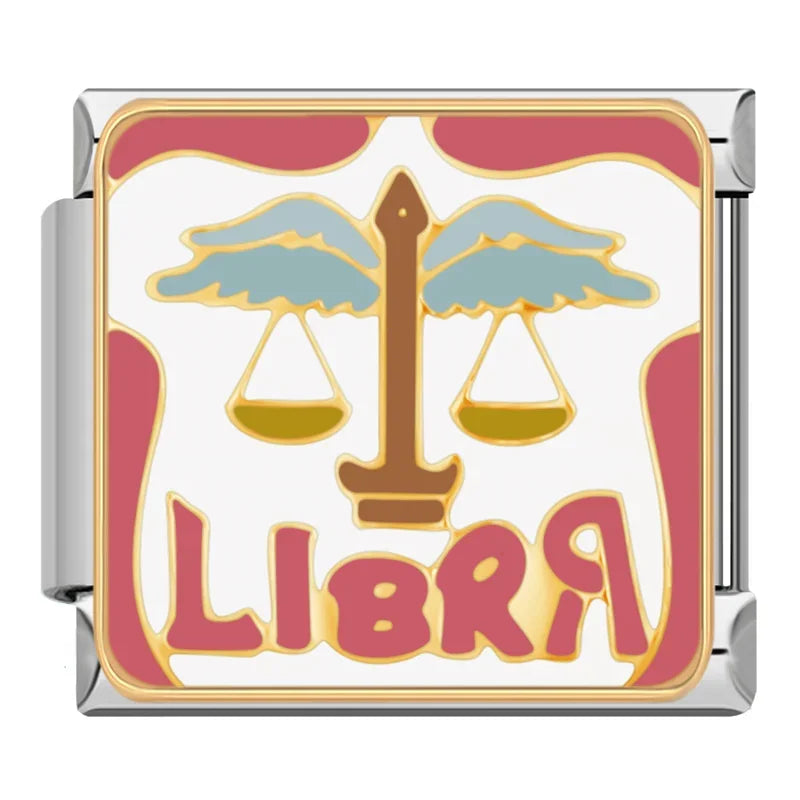 Charms Signos Desenho Prata