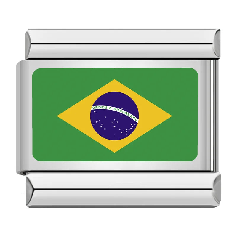 Charms Países do Mundo Prata
