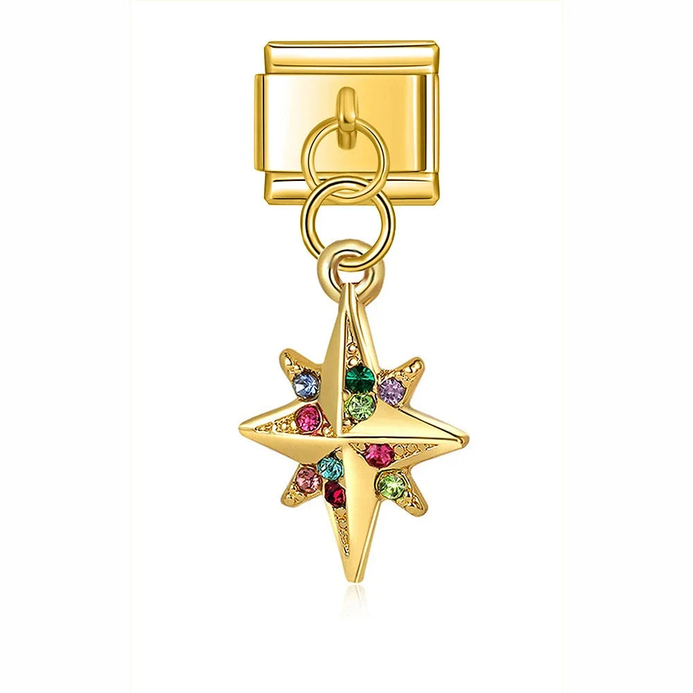Charm Pendant Estrela Mística Gold
