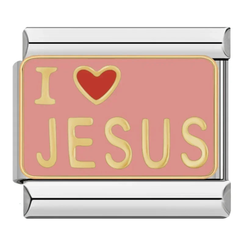 Charm I Love Jesus (eu Amo Jesus) Prata