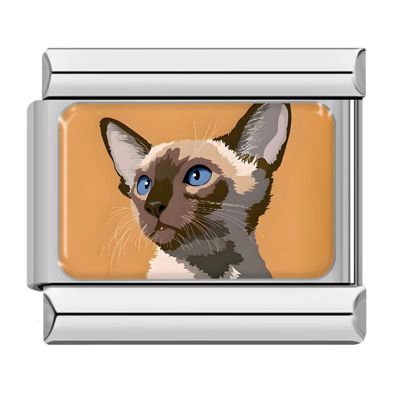 Charms Gatos e Cachorros 1 Prata