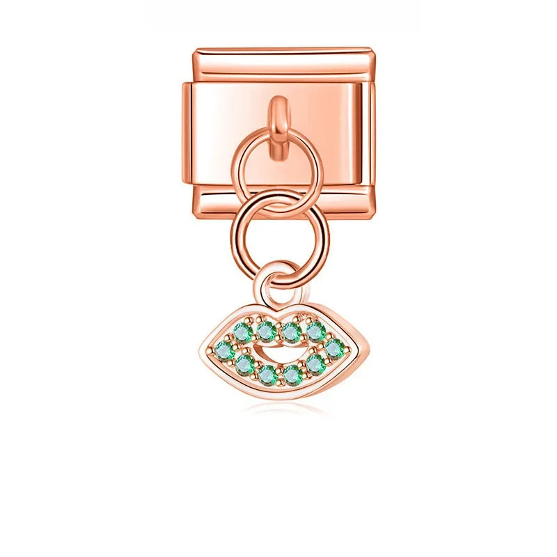 Charm Pendant Mão e Olho (Prata, Rose e Gold)