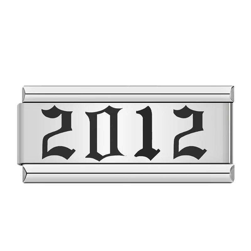 Charms Ano de Nascimento 1980 a 2024 Prata