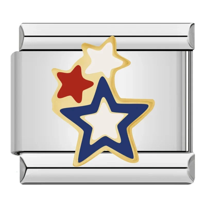 Charm Estrelas e Planetas Prata